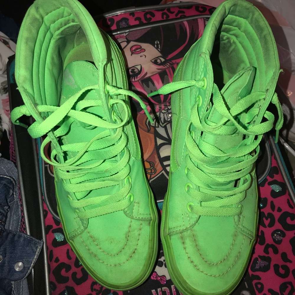 Neon green vans